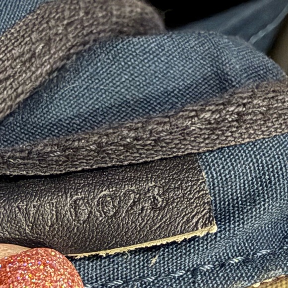 LOUIS VUITTON Blue Monogram Mini Lin Sac A Langer Diaper Bag- RARE - Picture 9 of 10